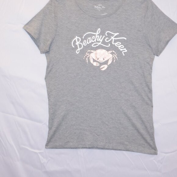 J Crew Collector Tee Size S Gray 100% Cotton Crab Graphic Short Sleeves NWT - Picture 5 of 12